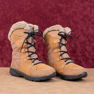 Columbia Women Ice Maiden III Waterproof Warm Fabric Snow Lace- Boots sz 7